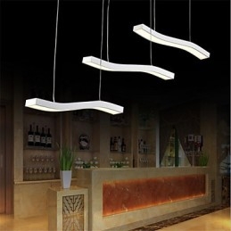 Gewelltes Design, modische, schlichte Pendelleuchte aus Acryl