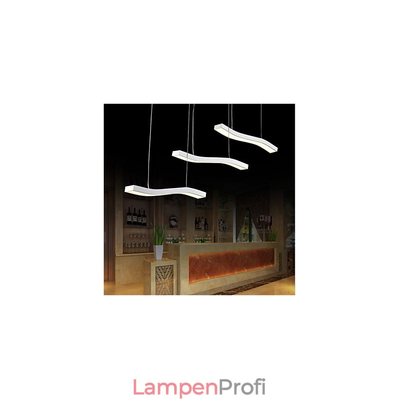 Gewelltes Design, modische, schlichte Pendelleuchte aus Acryl
