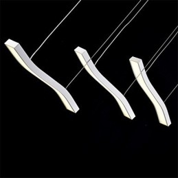 Gewelltes Design, modische, schlichte Pendelleuchte aus Acryl