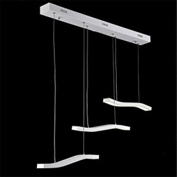 Gewelltes Design, modische, schlichte Pendelleuchte aus Acryl