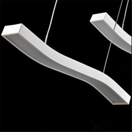 Gewelltes Design, modische, schlichte Pendelleuchte aus Acryl