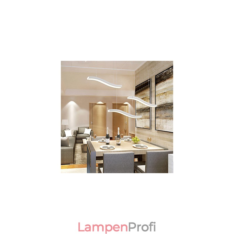Gewelltes Design, modische, schlichte Pendelleuchte aus Acryl