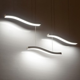 Gewelltes Design, modische, schlichte Pendelleuchte aus Acryl