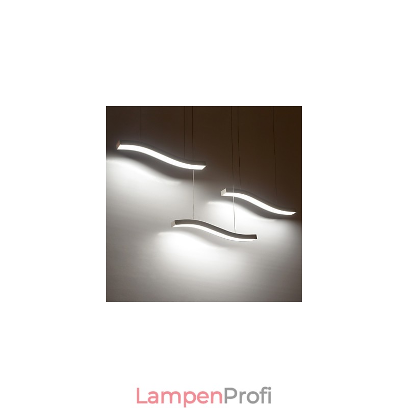 Gewelltes Design, modische, schlichte Pendelleuchte aus Acryl