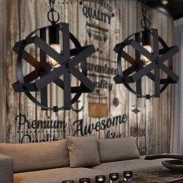 Vintage-Stil Industrielle Runde Pendelleuchte Loft Home Furnishing dekorative Kronleuchter