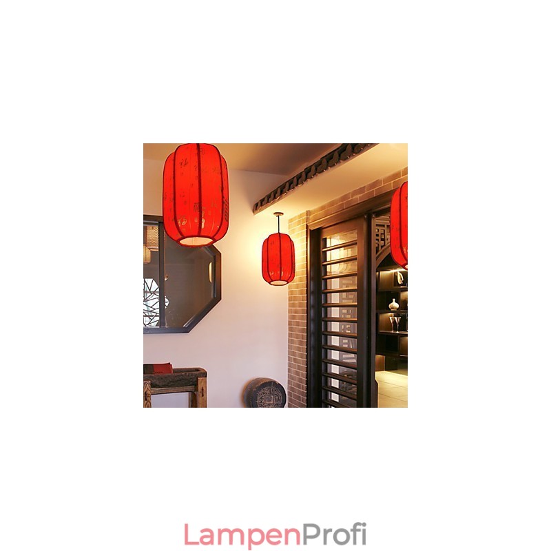 Archaize Schaffell Rote Laternen Veranda Droplight Lampe Licht