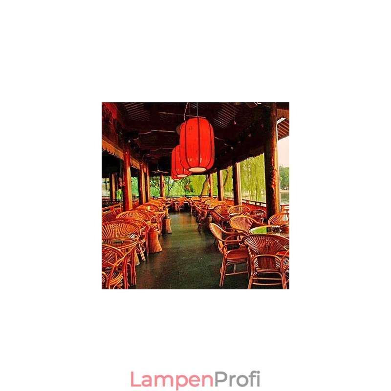 Archaize Schaffell Rote Laternen Veranda Droplight Lampe Licht