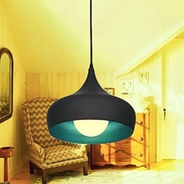 Moderne zeitgenössische Retro-Schüssel Mini-Stil Malerei Pendelleuchte