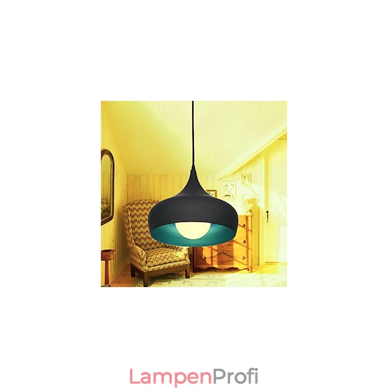 Moderne zeitgenössische Retro-Schüssel Mini-Stil Malerei Pendelleuchte