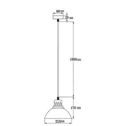 Retro Mini Stil Malerei Metall Pendelleuchte im Freien
