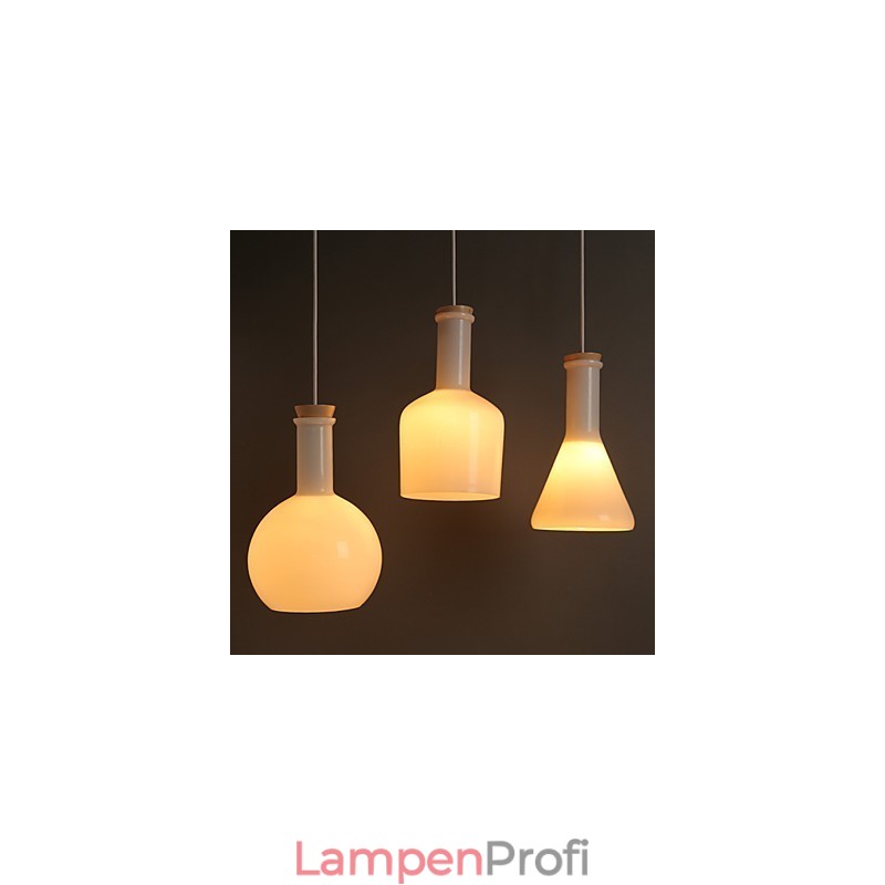 Zeitgenössische und vertraglich kreative magische weiße Glasflasche Linie Droplight
