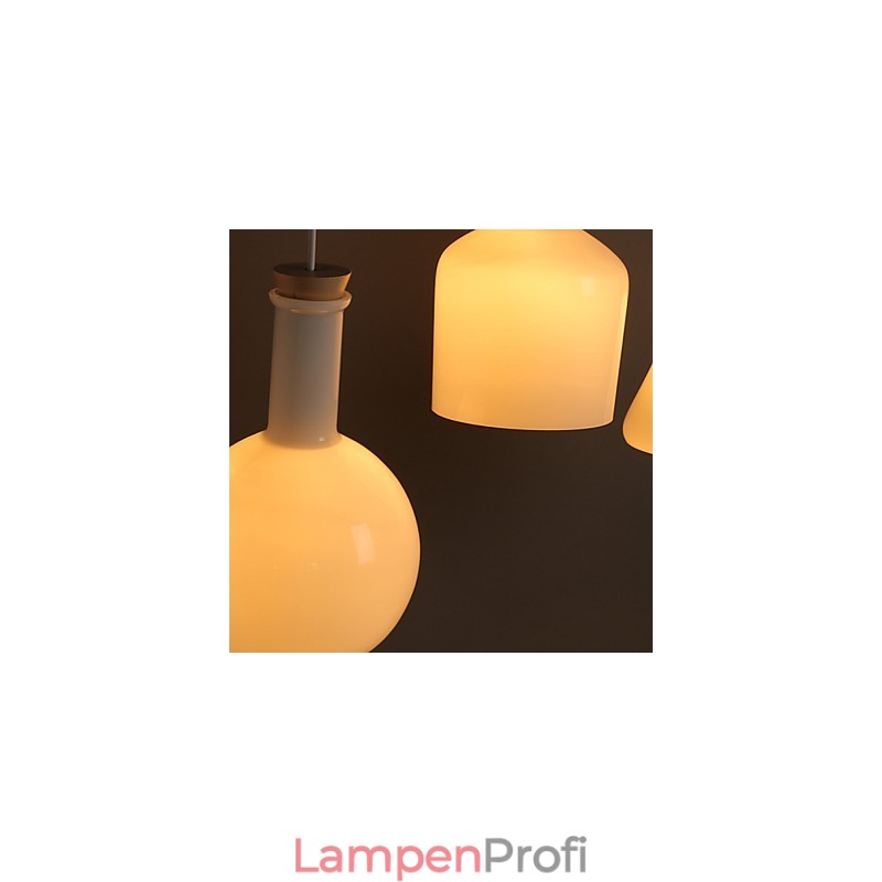Zeitgenössische und vertraglich kreative magische weiße Glasflasche Linie Droplight