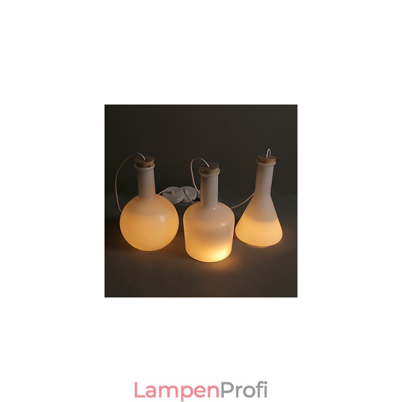 Zeitgenössische und vertraglich kreative magische weiße Glasflasche Linie Droplight