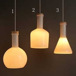 Zeitgenössische und vertraglich kreative magische weiße Glasflasche Linie Droplight