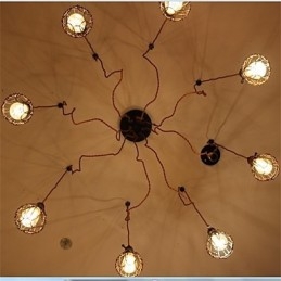 American Country Retro 8 Kopf Schönheit Blume Anhänger