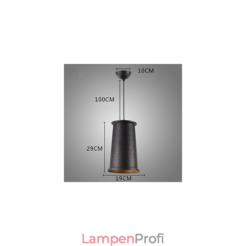 Retro Designer Metall Pendelleuchte