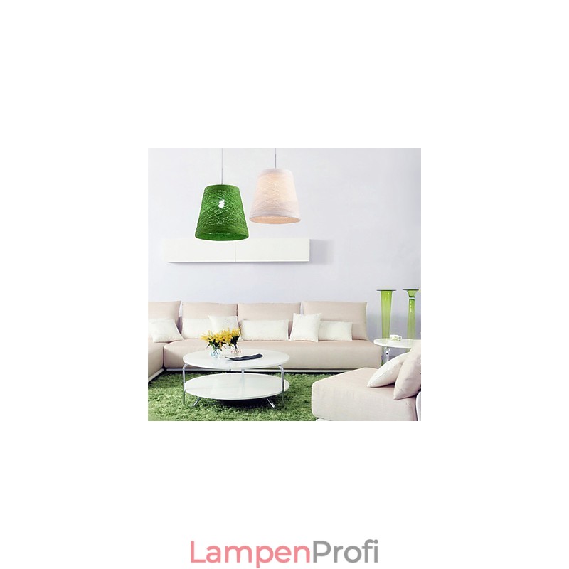 Moderne ländliche Cany Art gewebte Rattan-Einzelkopf-Hängelampe