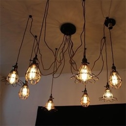 American Country Retro 8 Kopf Schönheit Blume Anhänger