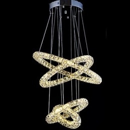 Kristall Ring Anhänger Licht Moderne Decke Kronleuchter Beleuchtung Lampe Leuchten mit