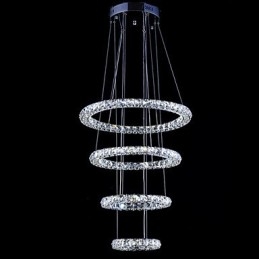 Kristall Ring Anhänger Licht Moderne Decke Kronleuchter Beleuchtung Lampe Leuchten mit