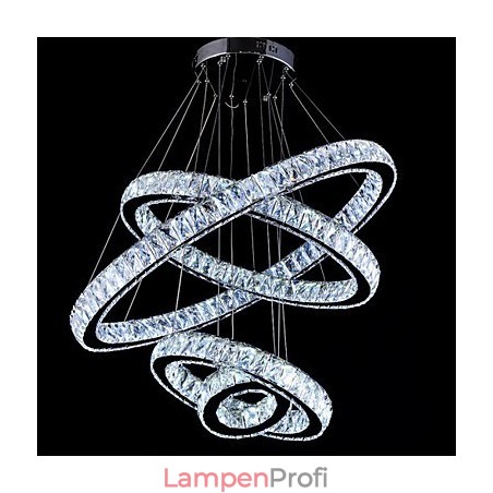 Kristall Pendelleuchte Deckenleuchte Kronleuchter Leuchten mit 4 Ringen Kristall Pendelleuchte Deckenleuchte Kronleuchter Leuchten mit 4 Ringen