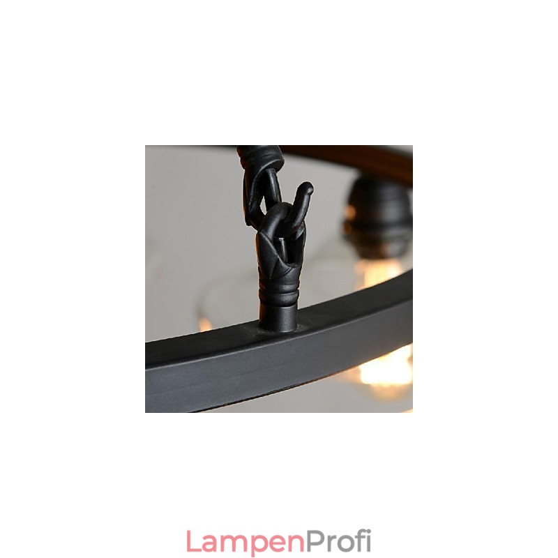 Traditionelle Klassische Vintage Retro Laterne Land Mini Stil Malerei Metall Anhänger Licht Esszimmer