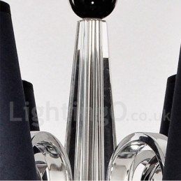 Moderner zeitgenössischer traditioneller klassischer rustikaler Lodge-Vintage-Landhaus-Insel-Kronleuchter aus Chrommetall