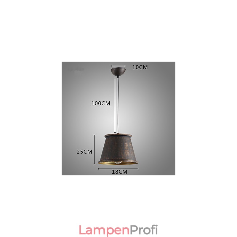 Retro Designer Metall Pendelleuchte