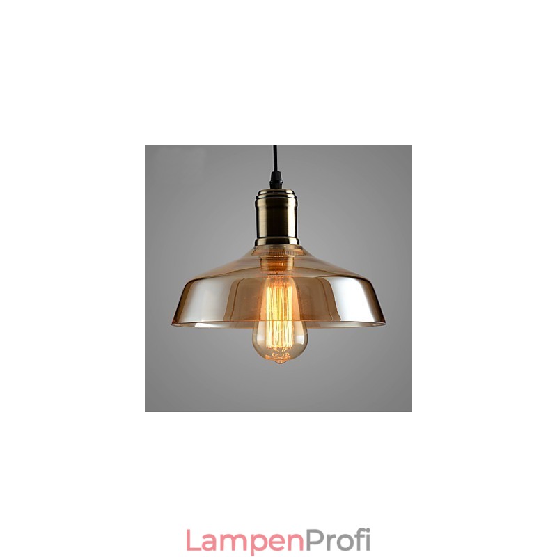 Retro-Beleuchtung Glas Pendelleuchte