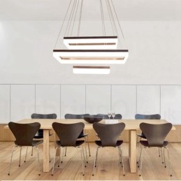 Wi-Fi Smart Dimmable 3 Tiers Moderne zeitgenössische Stil Home Pendelleuchte