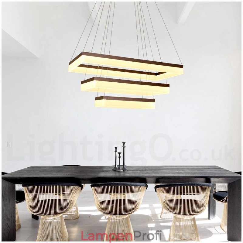 Wi-Fi Smart Dimmable 3 Tiers Moderne zeitgenössische Stil Home Pendelleuchte