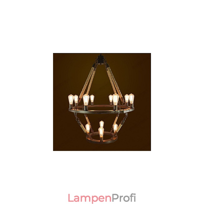 Amerikanische Industrielle Windge Hemp 12 Europäische Retro Lampe