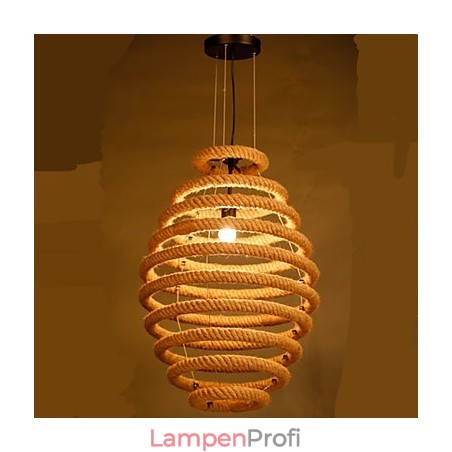 Amerikanischer Country-Hanf-Waben-Kronleuchter