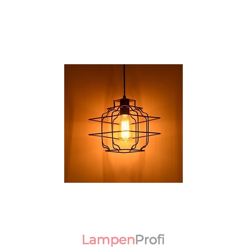 Retro Designer Metall Pendelleuchte
