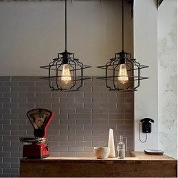 Retro Designer Metall Pendelleuchte