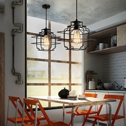 Retro Designer Metall Pendelleuchte