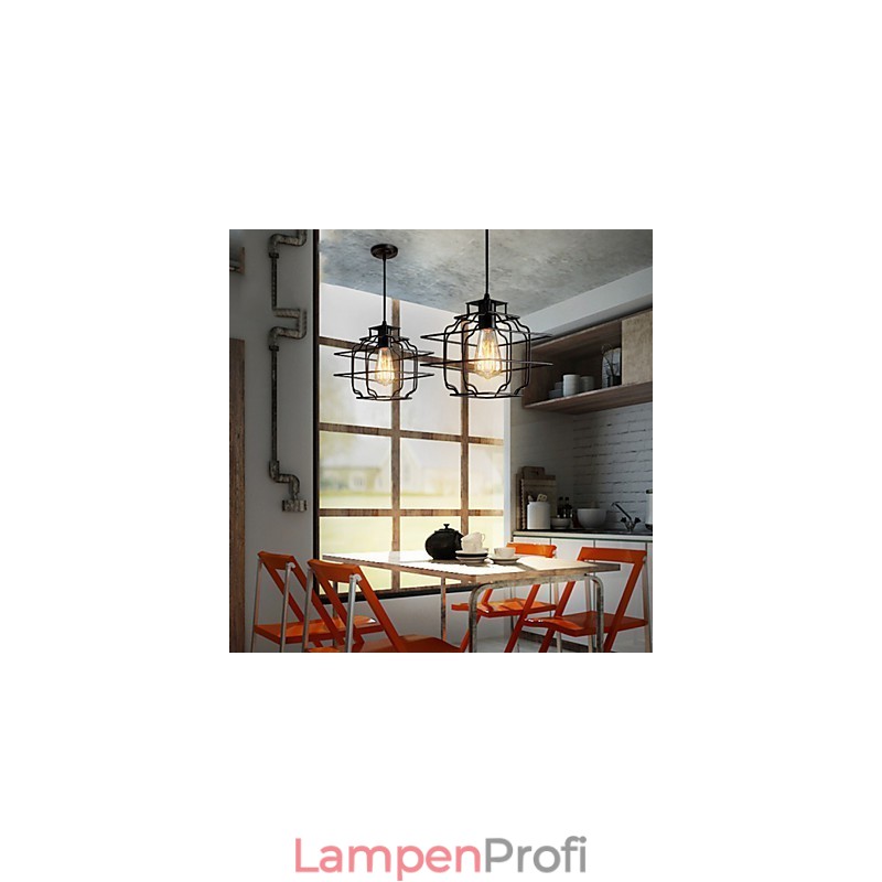 Retro Designer Metall Pendelleuchte