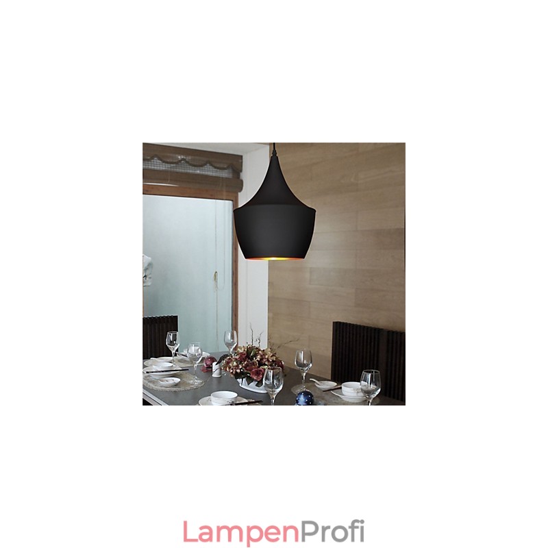 Pendelleuchte Retro Vintage Tom Dixon Design Schwarz Weiß Typ Cafe Pendelleuchten