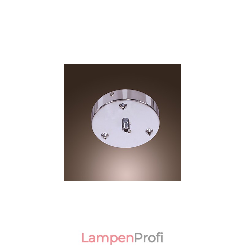 Künstlerische 6-flammige Kristall-Pendelleuchte mit Glasschirm