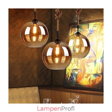 Loft Amerikanischen Seil Retro Beleuchtung Lichter Glas Pendelleuchte Loft Amerikanischen Seil Retro Beleuchtung Lichter Glas Pendelleuchte
