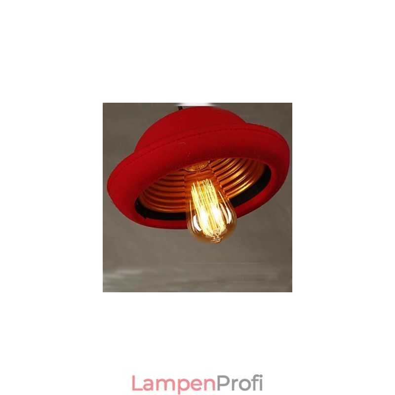 Hat Pendant Cafe Design Schwarzer Kronleuchter