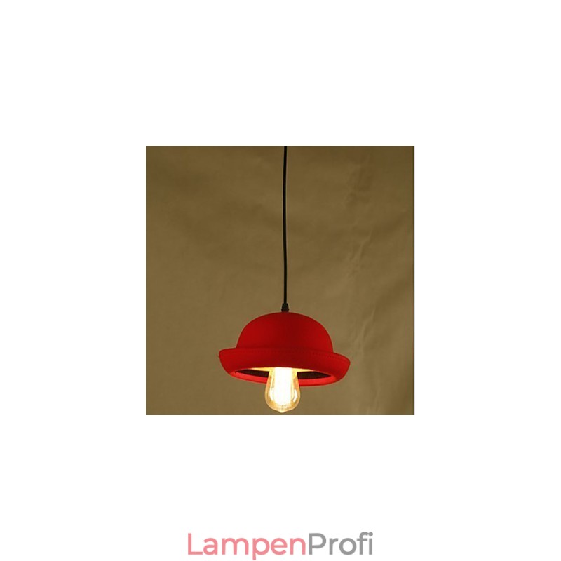 Hat Pendant Cafe Design Schwarzer Kronleuchter