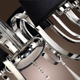 Moderner zeitgenössischer traditioneller klassischer rustikaler Lodge-Vintage-Landhaus-Insel-Kronleuchter aus Chrommetall