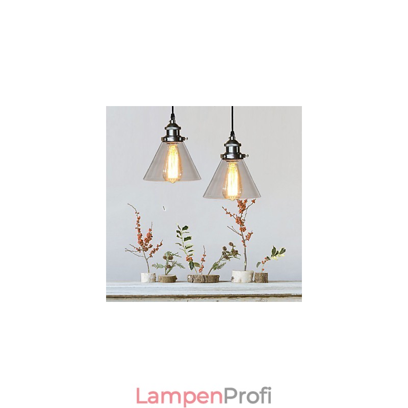 Traditionelle klassische Vintage Retro Country Globe Pendelleuchte