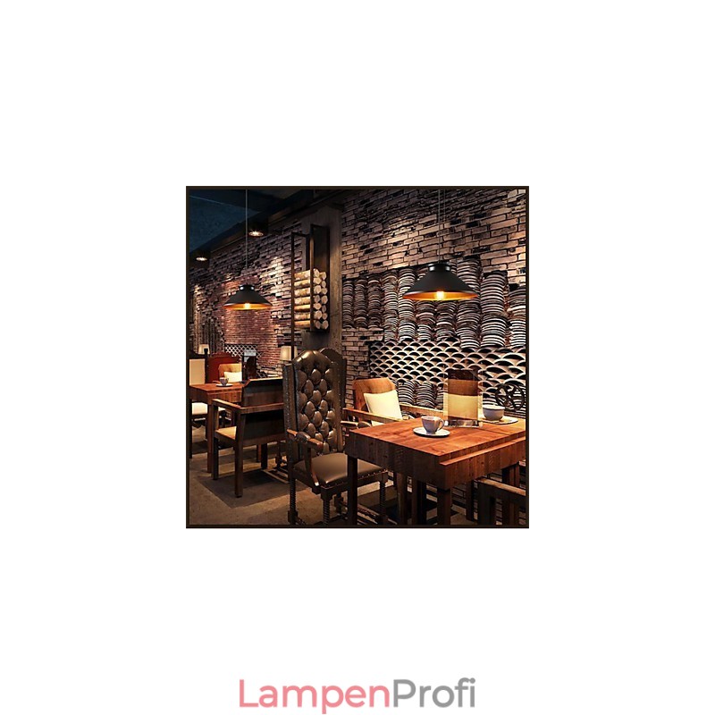 Traditionelle Pendelleuchte aus Metall im Mini-Stil im Vintage-Retro-Stil
