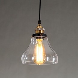 Traditionelle klassische Vintage Retro Country Globe Pendelleuchte