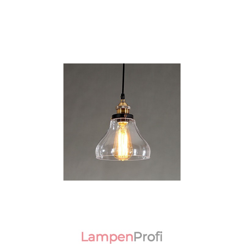 Traditionelle klassische Vintage Retro Country Globe Pendelleuchte
