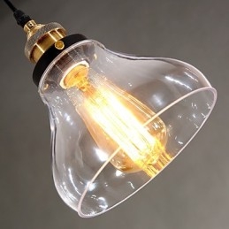Traditionelle klassische Vintage Retro Country Globe Pendelleuchte