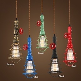 E26 Vintage Pendelleuchte Wasserpfeifen Design Leuchten