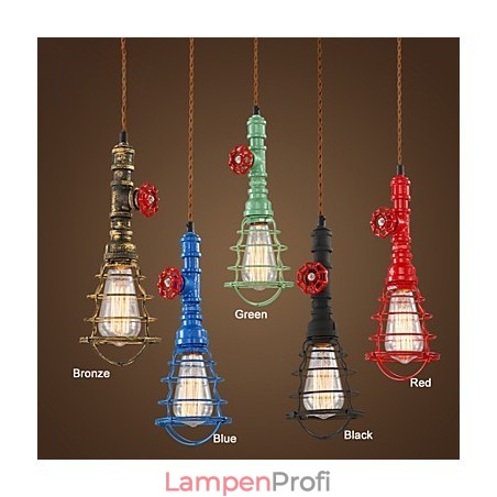 E26 Vintage Pendelleuchte Wasserpfeifen Design Leuchten